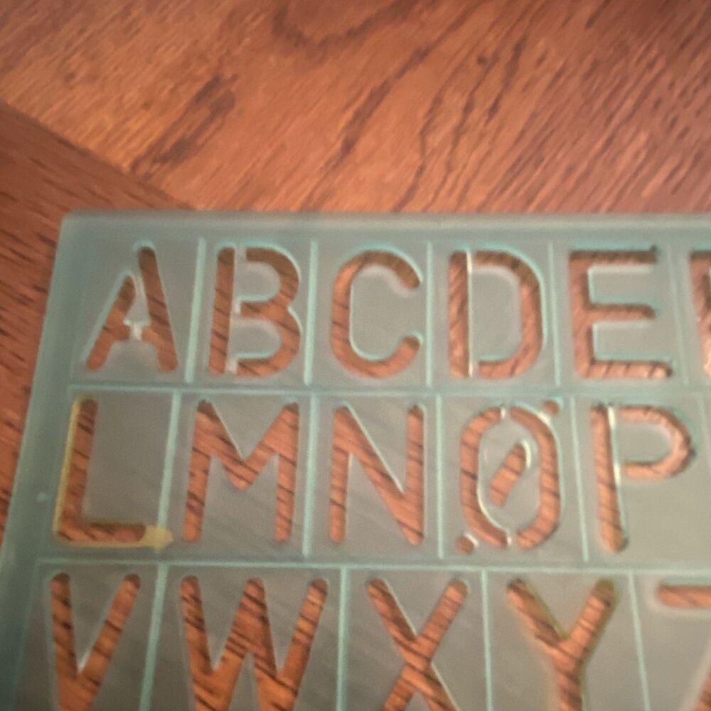 Stencil Craft Design Patterns- Numbers Letters - Picture 2 of 5